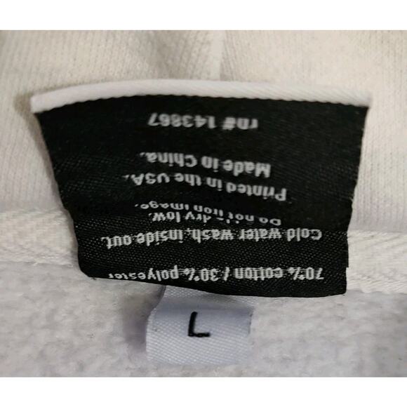 Authentic Cookies Brand Original White/Blue Hoodie Sweatshirt Cookie - Large - Picture 7 of 9